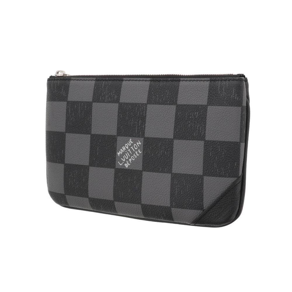 LOUIS VUITTON Trio Messenger Shoulder Bag Damier Black Leather - Picture 6 of 6